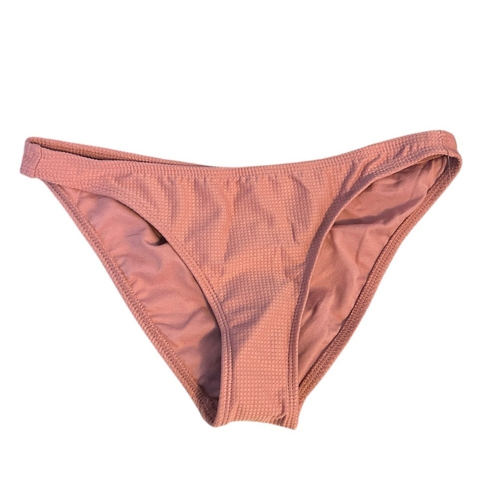 Nwt Xhilaration Peachy Pink Textured Bikini Bottoms